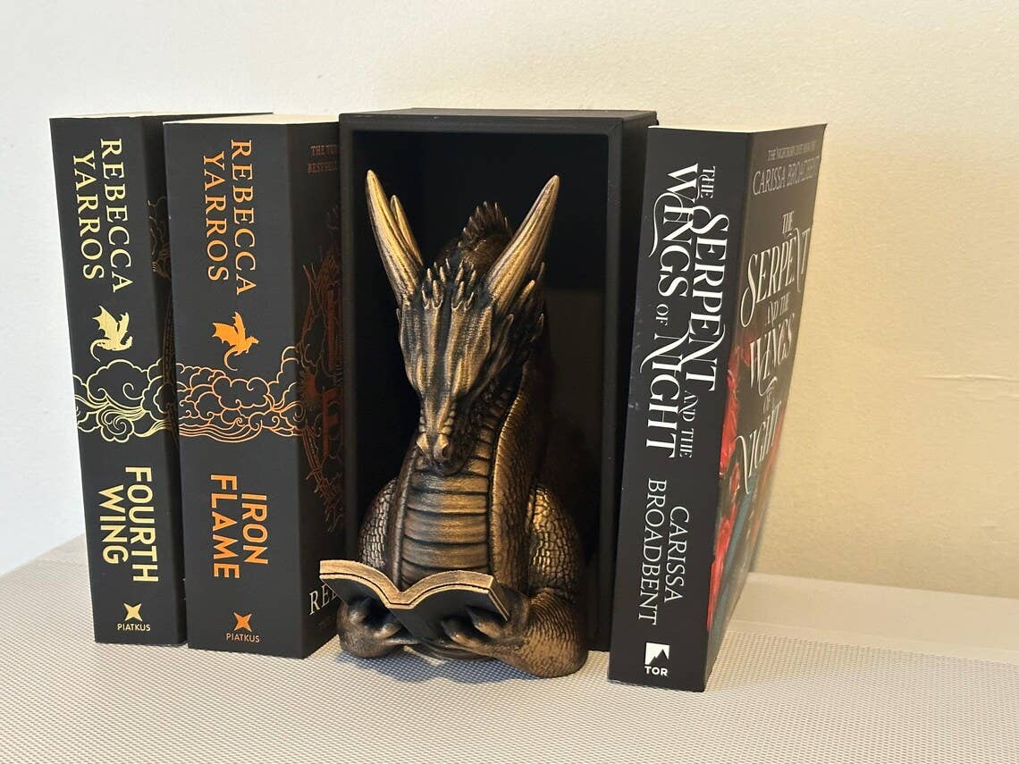 Dragon Book Nook & Bookend Fantasy Dragon Inspired