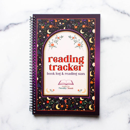 Novelly Yours - Reading Tracker - Undated Spiral Softcover Book Journal