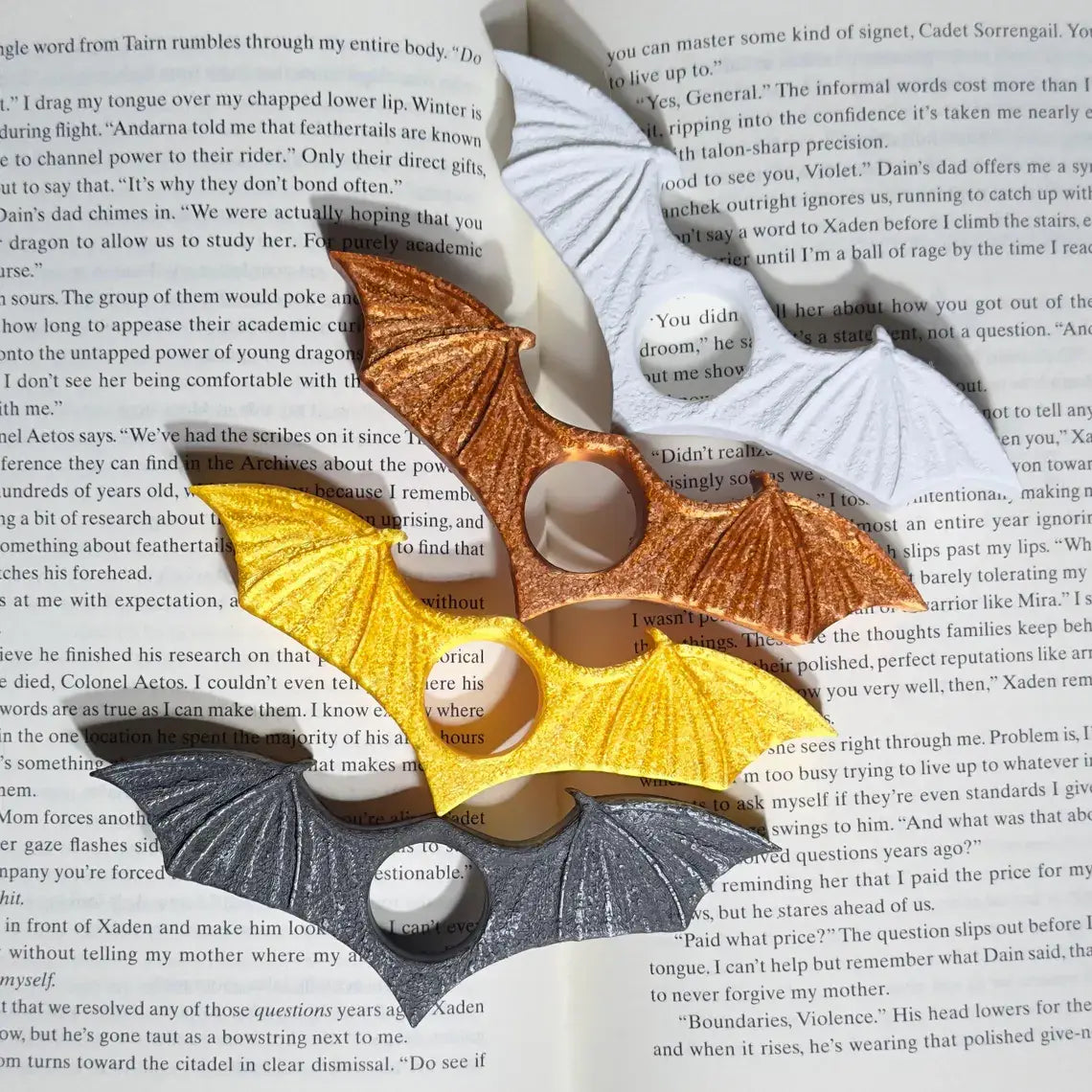 Bat Wings Book Page Holder | Book Accessory