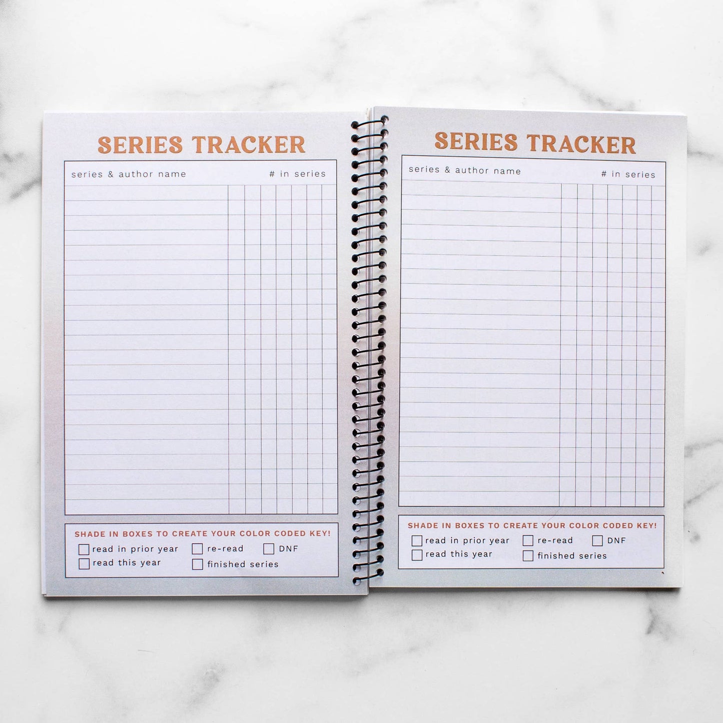 Novelly Yours - Reading Tracker - Undated Spiral Softcover Book Journal